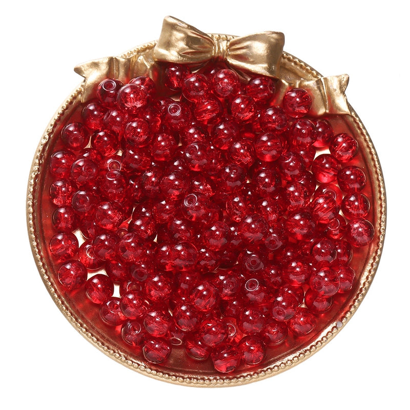 50 PCS/Package Diameter 10mm Diameter 4mm Diameter 8mm Glass Solid Color Jewelry Accessories