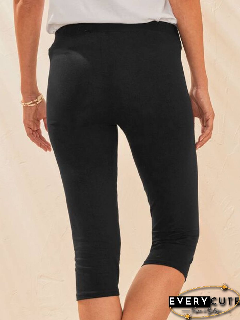 Casual Elastic waist Leggings
