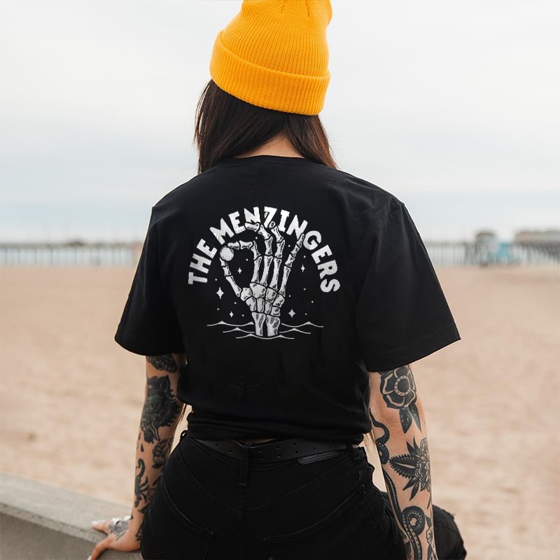 The Menzingers Printed Skeleton's Hand Pattern Women's T-shirt - Minnieskull
