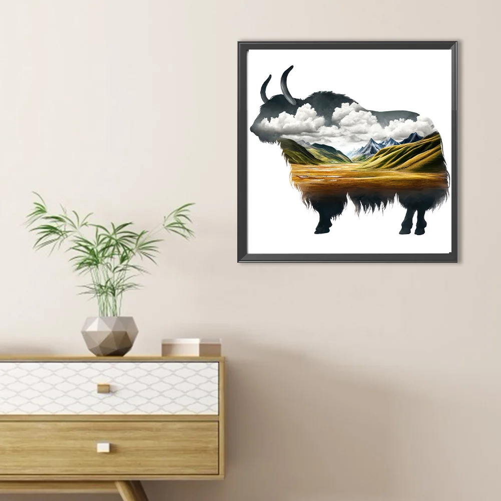 Diamond Painting - Full Round Drill - Cow(Canvas|30*30cm)