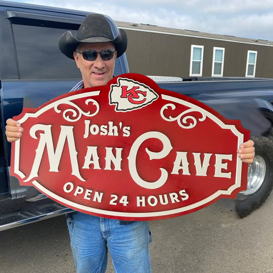 Custom Name Kansas City Man Cave&Diva Cave Sign