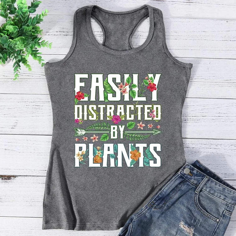 Easily distracted by plants Vest Top-Annaletters