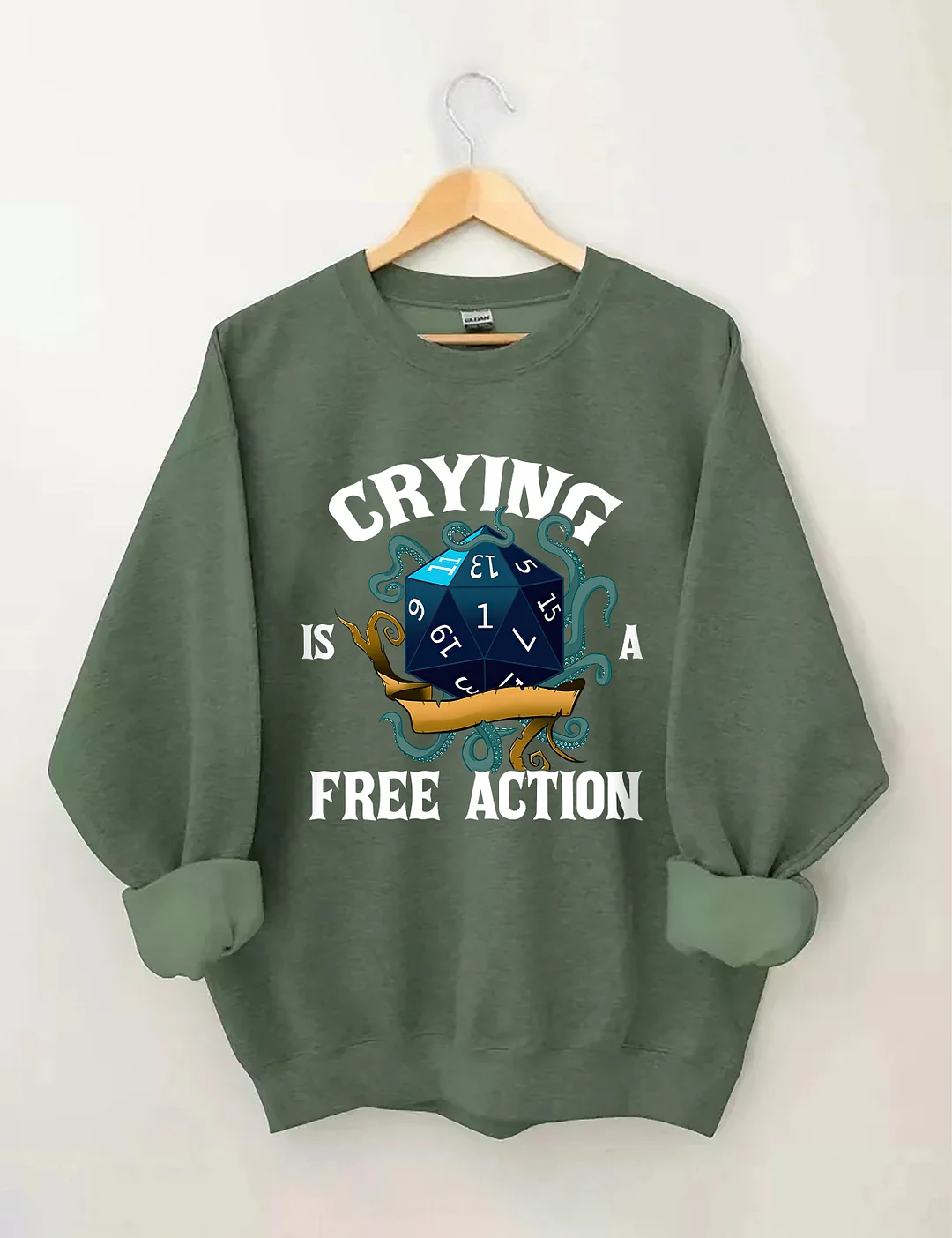 Crying Is A Free Action Sweatshirt