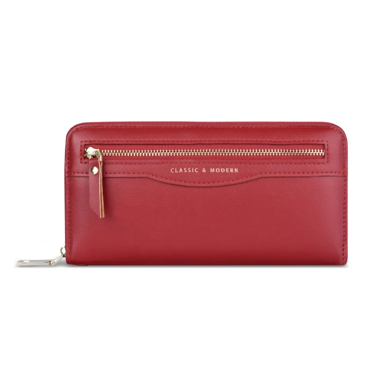 Multi-function long wallet and multi-card pocket clutch