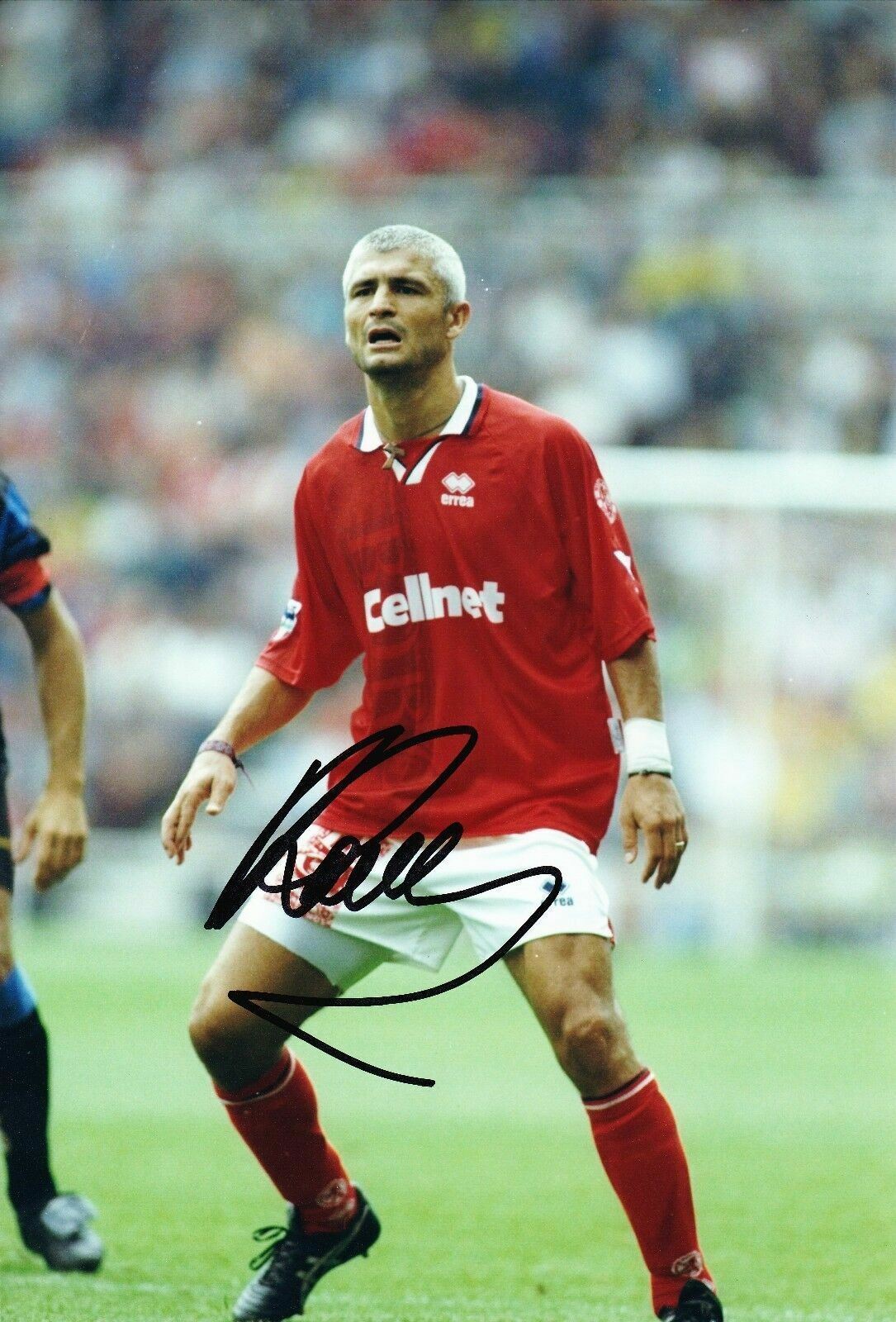 Fabrizio Ravanelli Signed 12X8 Middlesbrough F.C. Photo Poster painting AFTAL COA (9055)