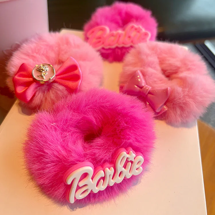 Barbie Plush Hair Scrunchies