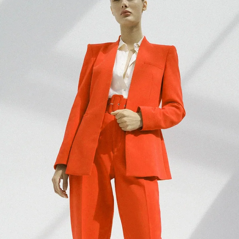 Za Women's With Belt Pant Pink High Waist Harem Pant Female Solid Office Ladies Trousers Purple Pockets Casual Streetwear Summer