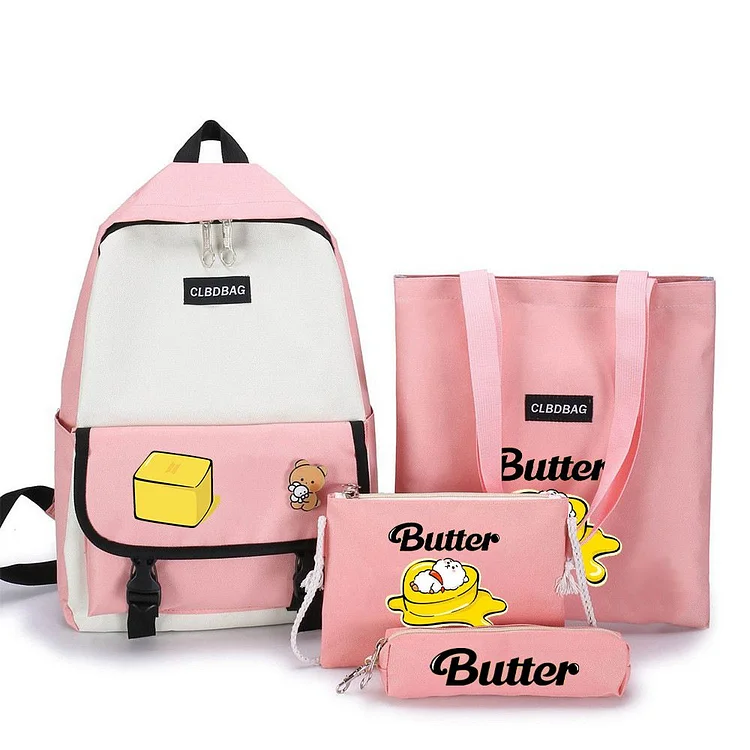BT21 Butter Cute Four-piece Backpack