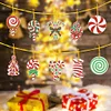 10PCS Weihnachten Zuckerstange - 5D DIY Handwerk Anhänger