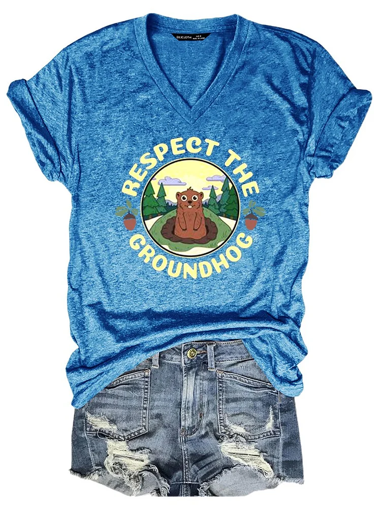 Bestdealfriday Respect The Groundhogs Women's T-Shirt