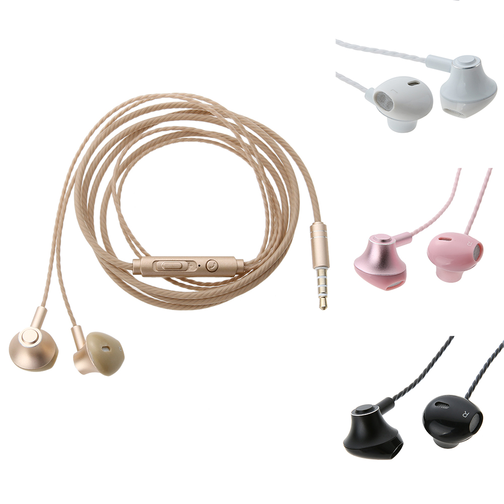

Sports Headphone Universal Phone Headset Metal Headset Headphones Ear style, 玫瑰金, 501 Original