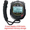 Digital Stopwatch Chronograph Sports Timer Stop Watch (Black/ 60 Tracks)