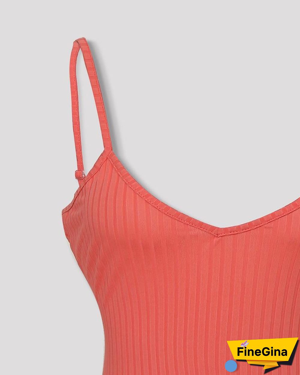 Spaghetti Strap V-Neck Bodycon Dress