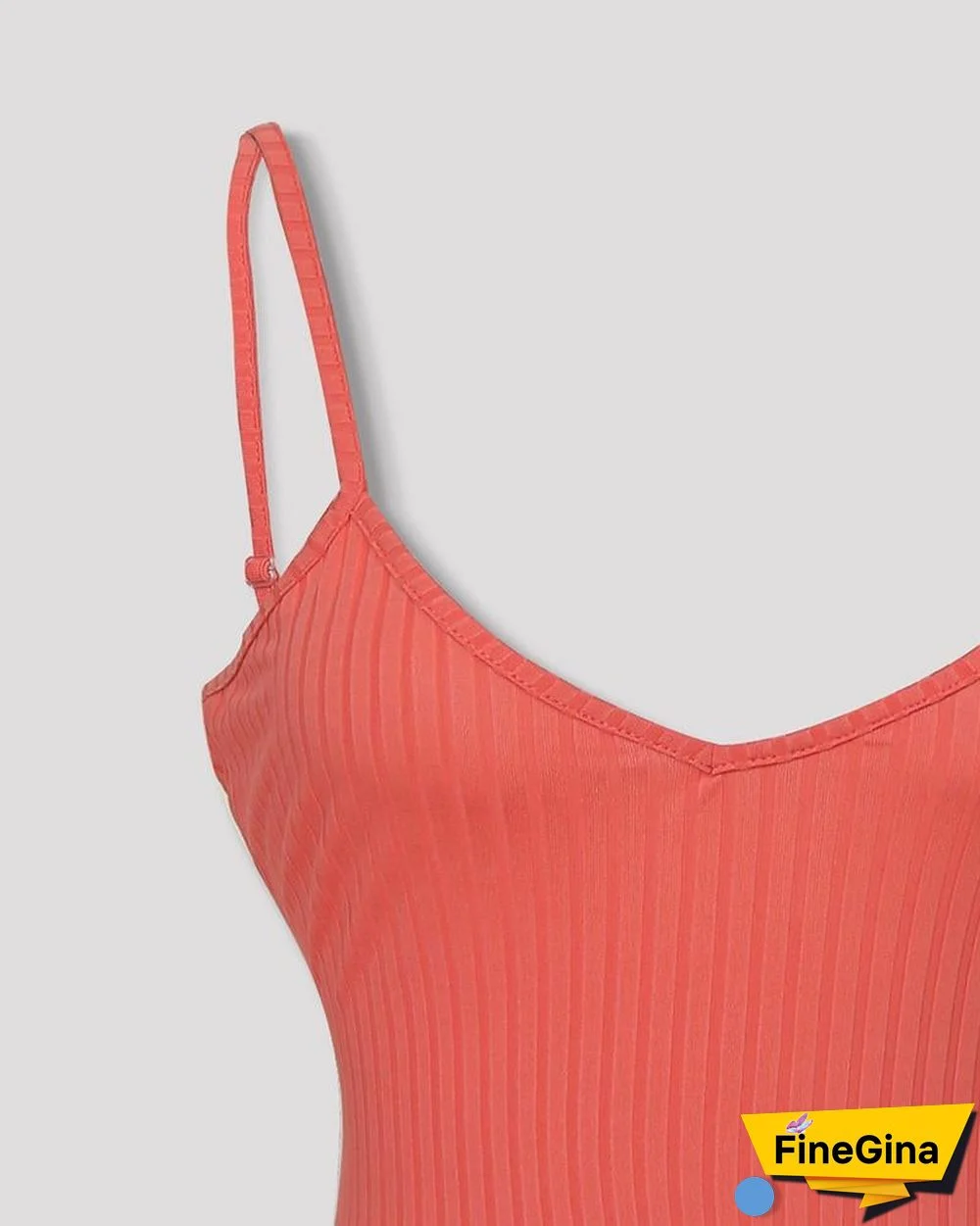 Spaghetti Strap V-Neck Bodycon Dress