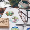 8Pcs/set Diamond Painting Cross Coaster Cup Cushion Home Decor