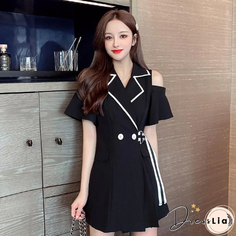 Fashion Off Shoulder Mini Dress P11607