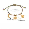 Stylish Knitting Ocean Golden Pendant Bracelet