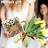 (US Only)6PCS DIY Diamond Art Christmas Greeting Cards Xmas Design Diamond Art Cards