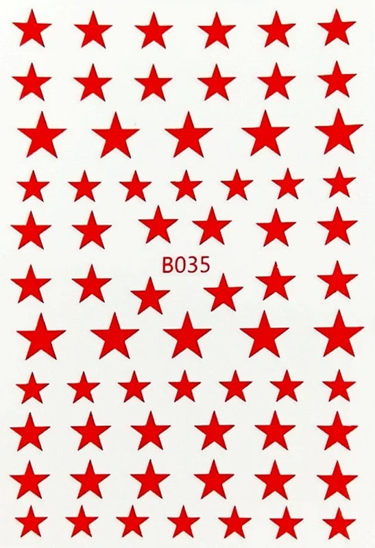 DIY Nail Art Stickers Star Light Manicure Design Accessories Back Glue Decoration Foil Nail Art Decor Designer Nail Stickers-Nail Inspo