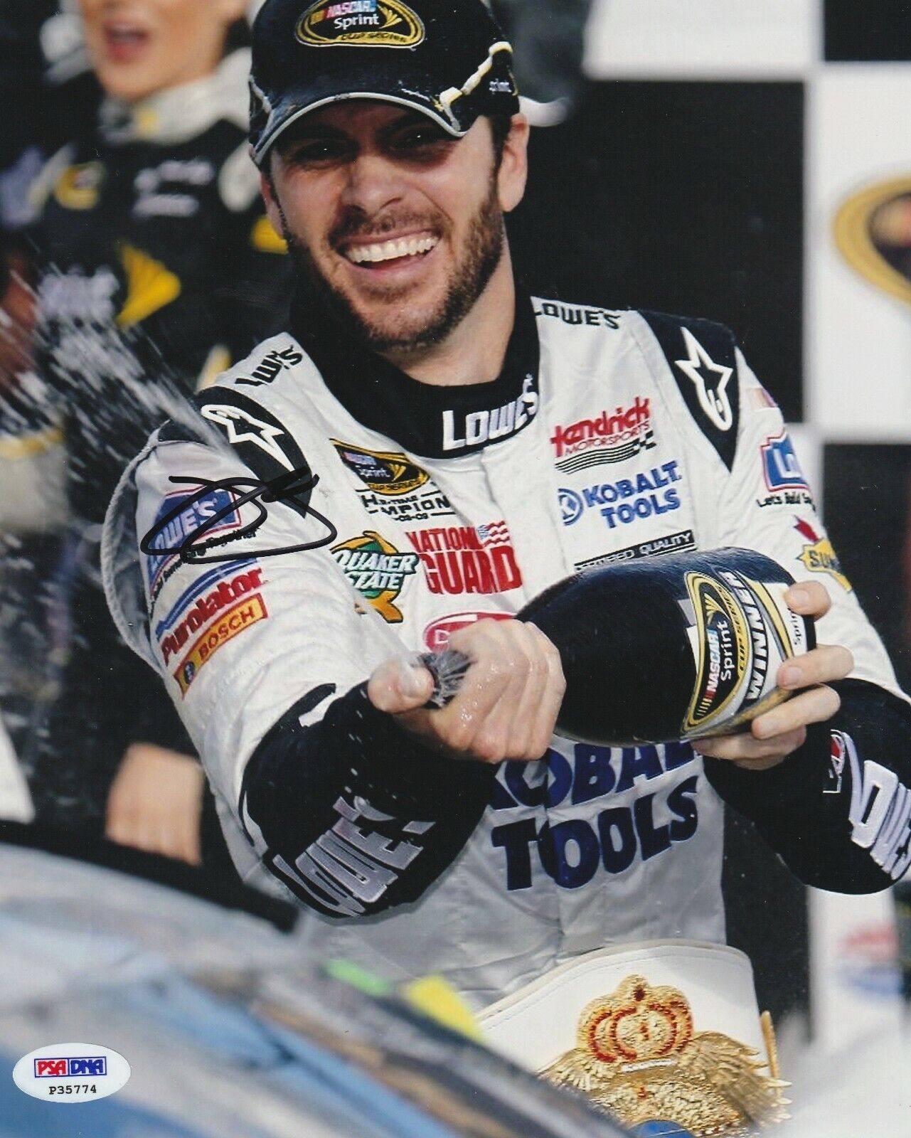 JIMMIE JOHNSON Signed 8x10 Photo Poster painting w/ PSA COA