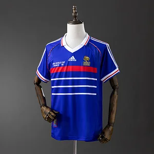 1998 Retro France Home Football Shirt