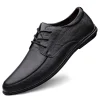 Men's Formal Cowhide Low-top Business Soft-soled Casual Leather Shoes