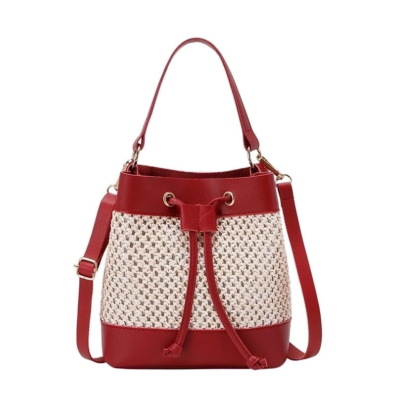 Women’s Small Autumn Pu Leather Fashion Bucket Bag