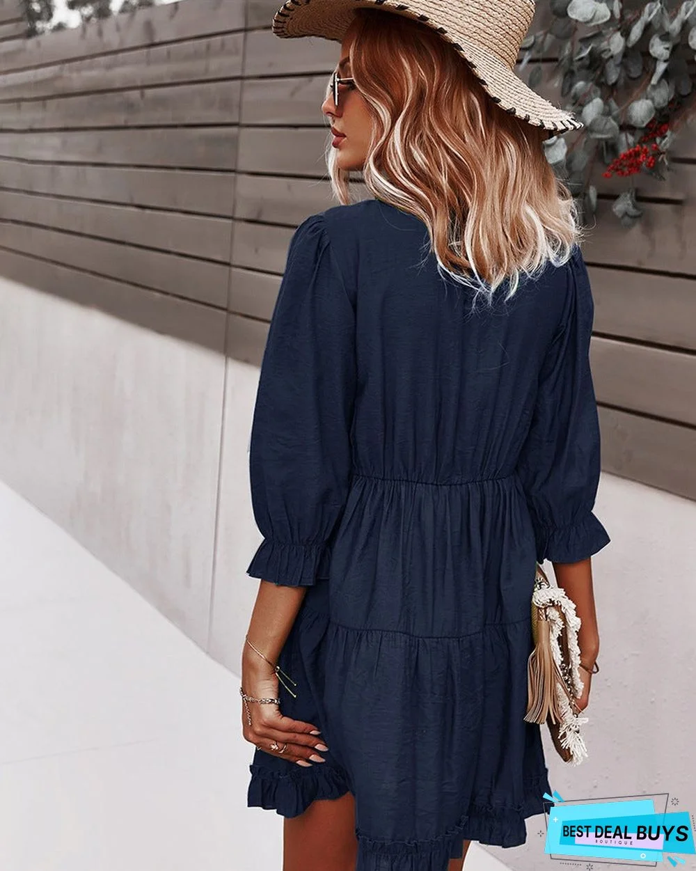 V-Neck Sexy Dress Casual Holiday Style