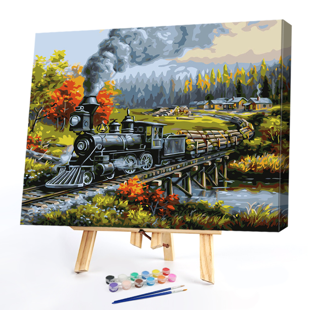 

40*50CM - Paint By Numbers - Grove Train, 501 Original
