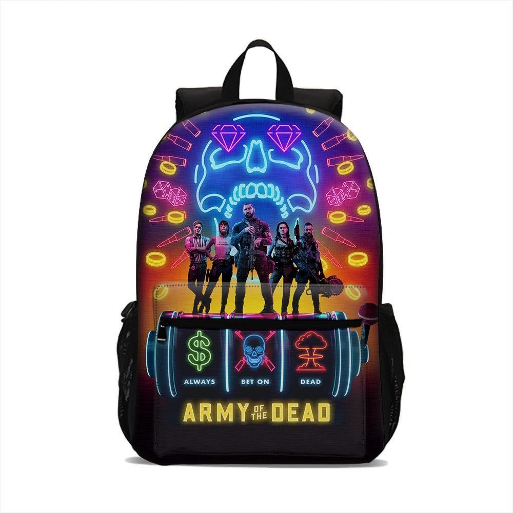 Army of the Dead Backpack Lightweight Laptop Bag Kid Adult Use Home Outdoor