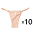 Kissbake 10PCS/SET Women's Lace Panties Ladies Sexy Cotton Underwear Female Thong Hollow Out Low Waist Lingerie Seamless G-String