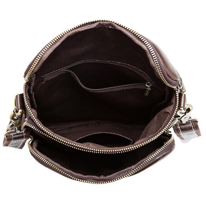 Classic Leather Casual Crossbody Bags Travel Shoulder Packs