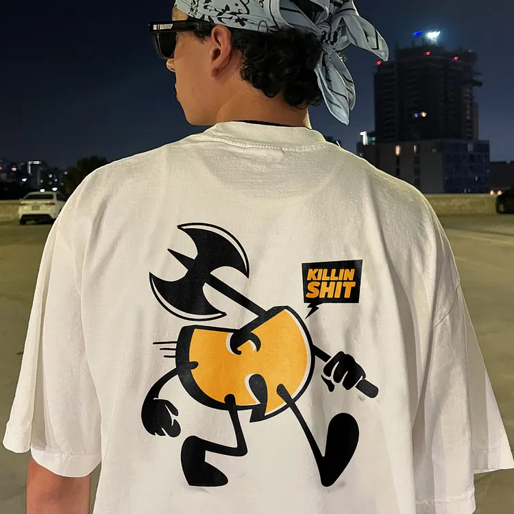 Killin Shit W Holding An Axe Printed T-shirt