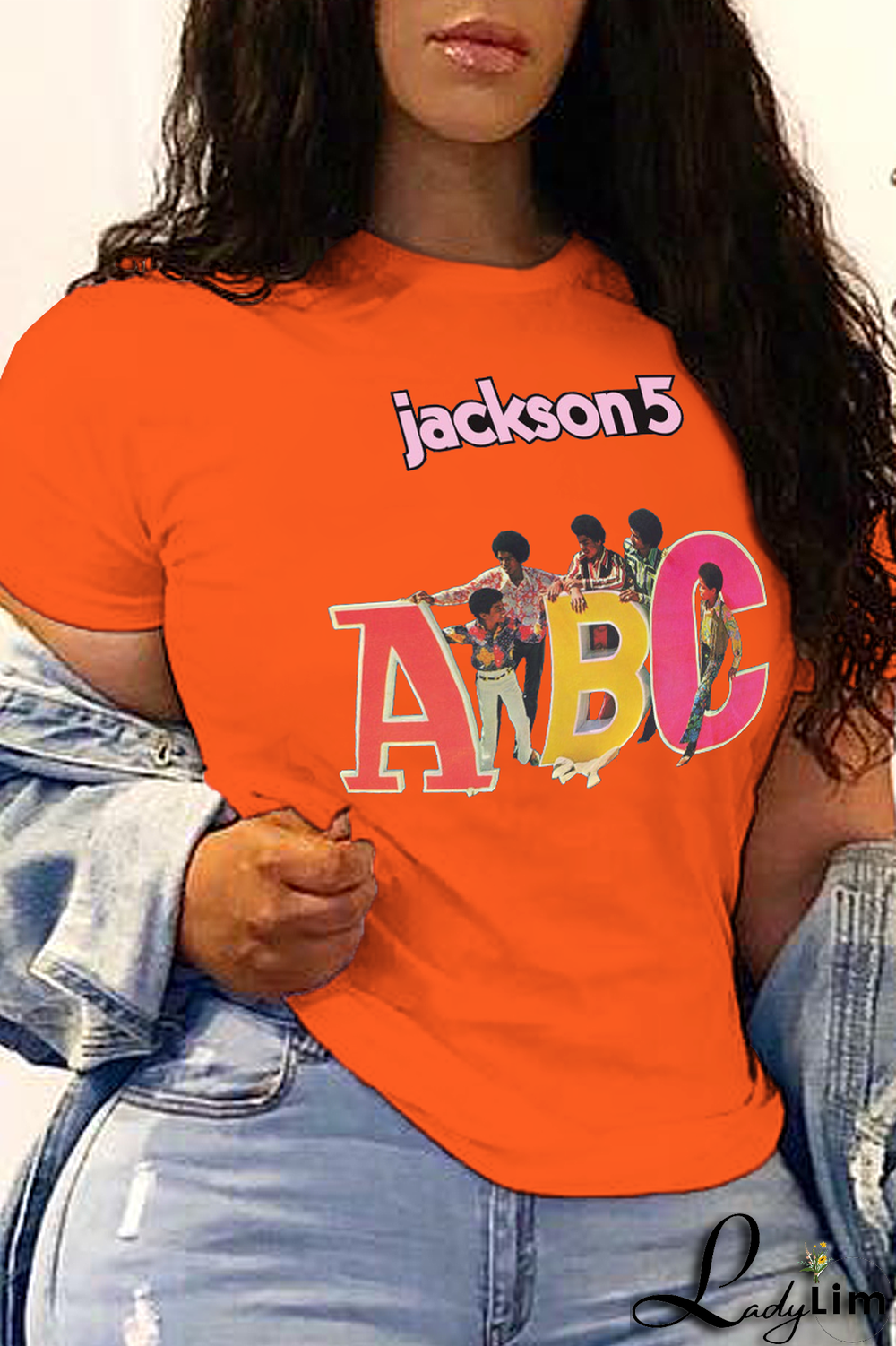 Red Casual Daily Print Patchwork Letter O Neck T-Shirts