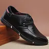 Men Microfiber Leather Comfy Non Slip Business Casual Shoes -Dress Shoes