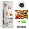 (US Local)6Pcs Acrylic  Animals Diamond Painting Fridge Magnet for Whiteboard