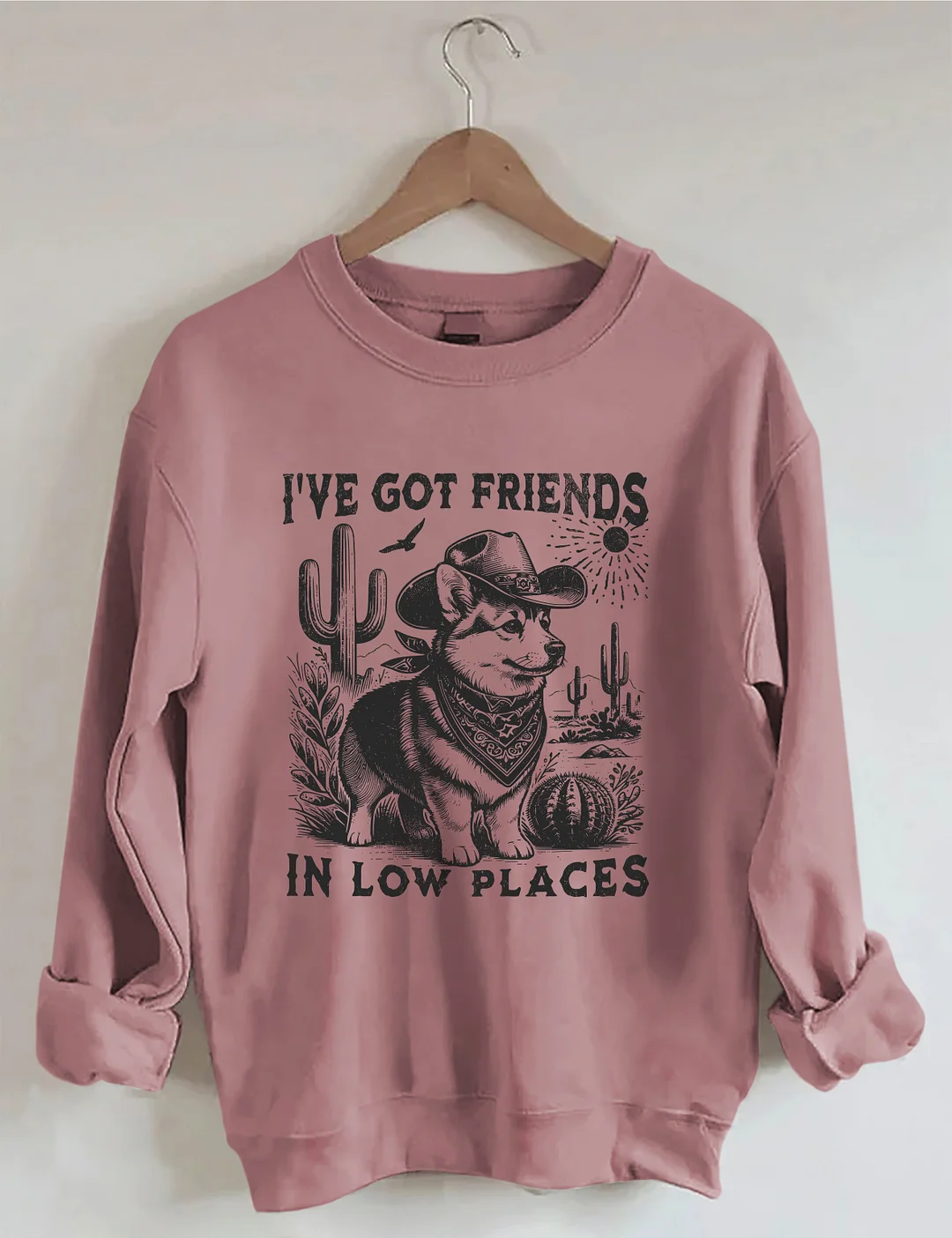 I've Got Friends In Low Places Corgi Dad Sweatshirt