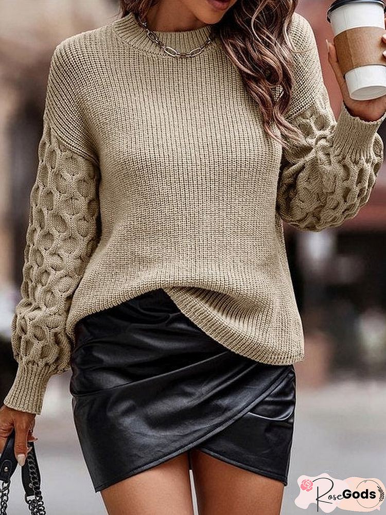 Loose Casual Crew Neck Sweater