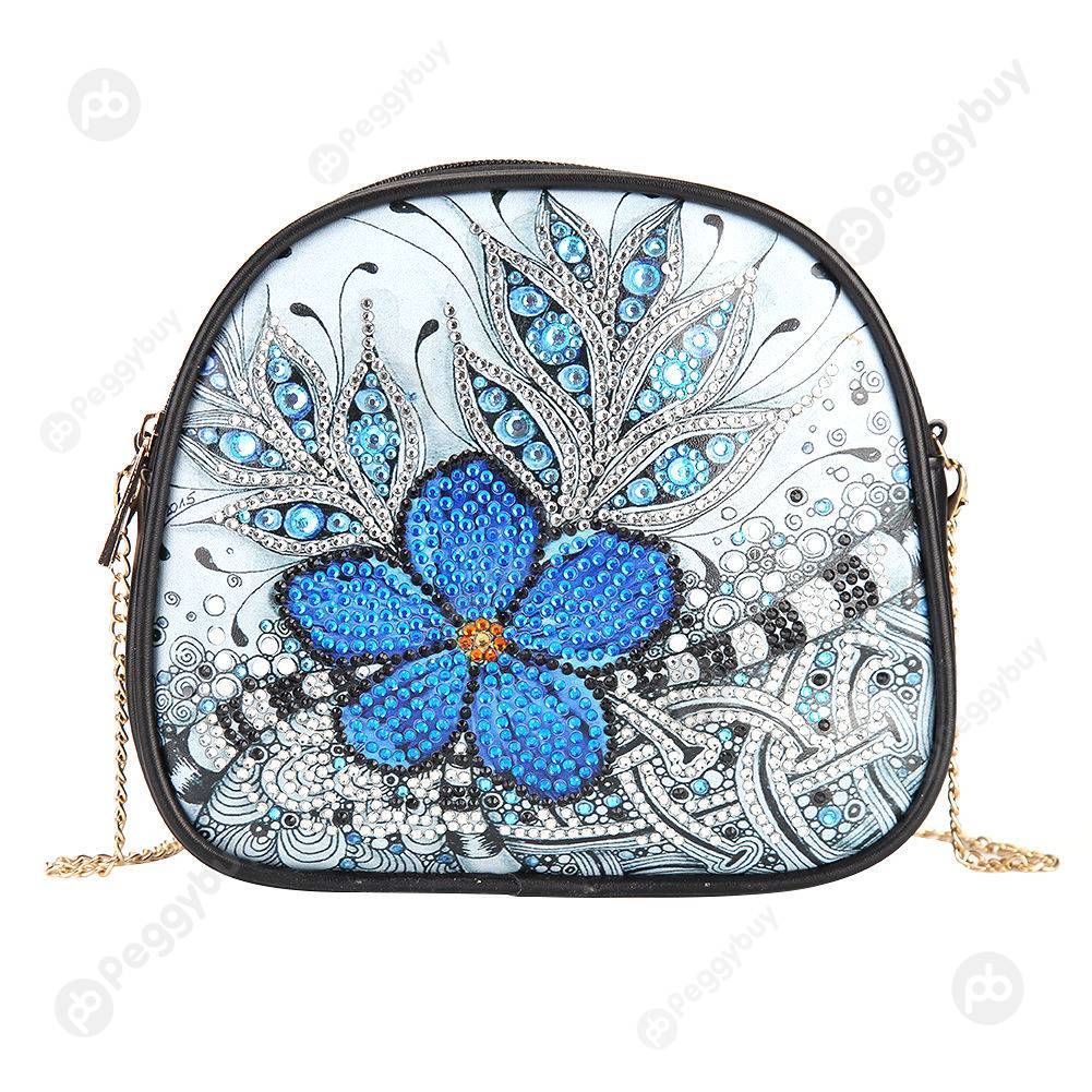 

Flower-DIY Creative Diamond Wristlet Bag, 501 Original