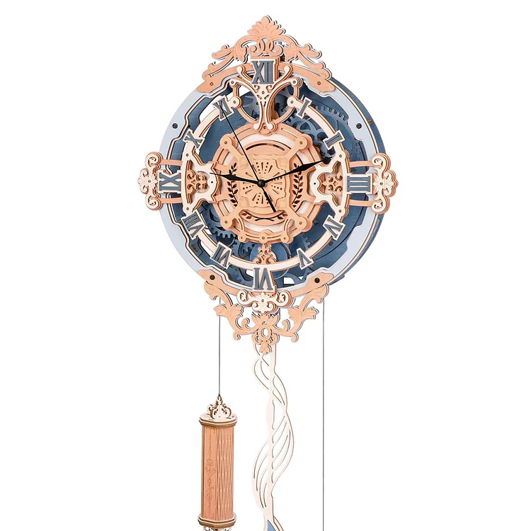 ROKR Romantic Note Wanduhr Mechanisches Getriebe 3D-Holzpuzzle LC701