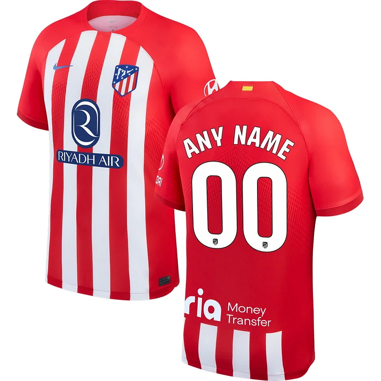 Atletico Madrid Home Trikot 2023-2024 ( Aufdruck Dein Name )