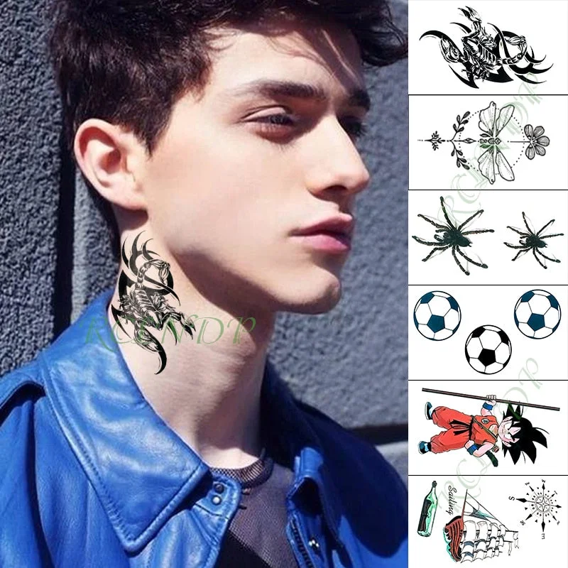 Waterproof Temporary Tattoo Sticker Love Heart Heartbeat Fake Tatto sexy clavicle Hand Arm Flash Tatoo for Kid Girl Men Women