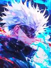 Colourful Ver. Satoru Gojo Decorative Painting - Jujutsu Kaisen - Xingkong Studio