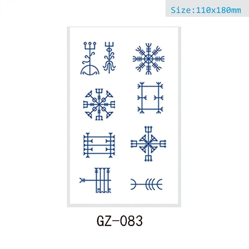 Net Red Herbal Juice Semi-permanent Waterproof Sweat-proof Tattoo Masking Scar Tattoo Sticker Herbal Juice Tattoo Sticker