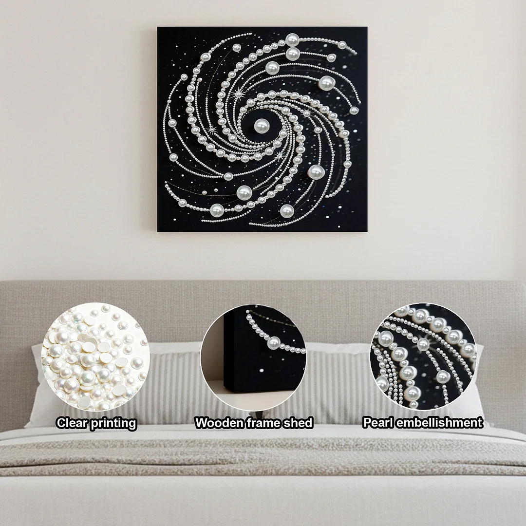 Vortex DIY Pearl Art Diamond Painting With Frame 30x30cm for Adults Home Decor