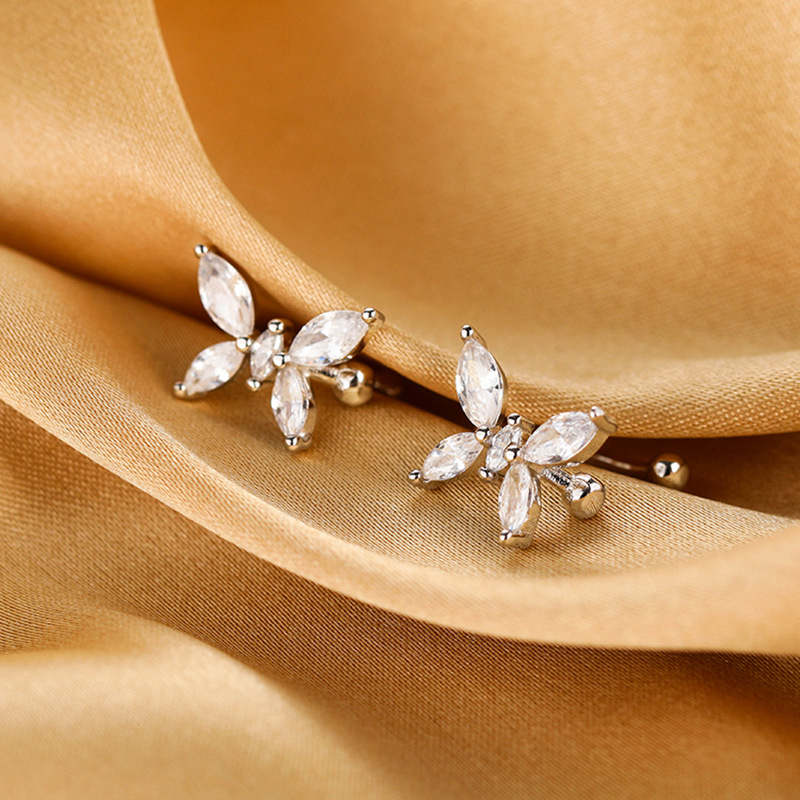 XIYANIKE Sweet Butterfly No Hole Ear Clip Earrings For Women Beauty New Trend Jewelry Party Girl Gift серьги женские