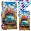 Diamond Painting-DIY Full Round Drill Flower Car(70*40 CM)