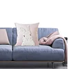 2Pcs Easter Bunny Soft Cushion Case 45x45cm Plush Rabbit Embroidered Pillowcase