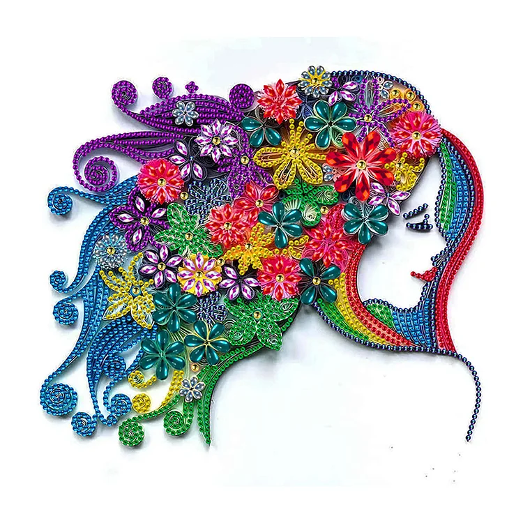 Partial Special-Shaped Diamond Painting - Quilling Paper 30*30CM