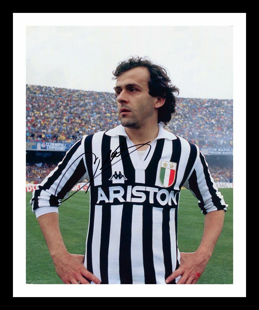 Michel Platini - Juventus Autographed Signed & Framed Photo Poster painting